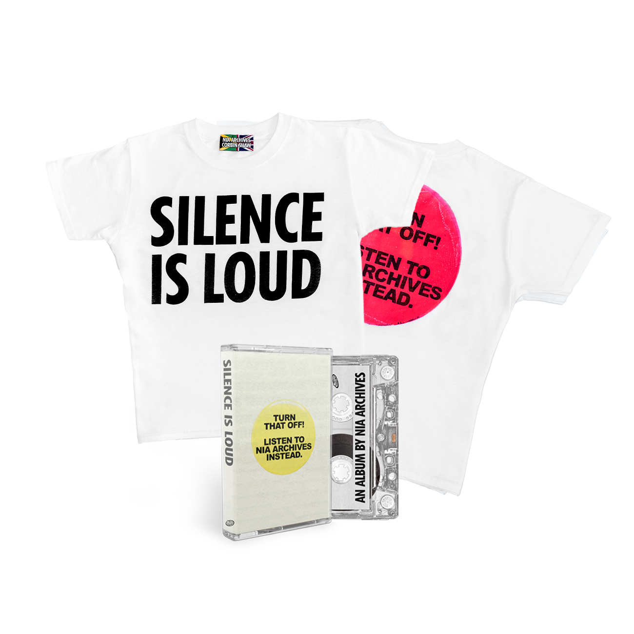 Silence is Loud: Corbin Shaw T-Shirt & Corbin Shaw Cassette