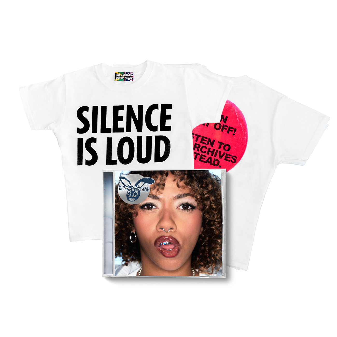 Silence is Loud: Corbin Shaw T-Shirt & CD