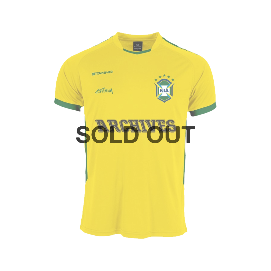Nia Archives - Yellow Short-Sleeve 'Baiana' Football Top